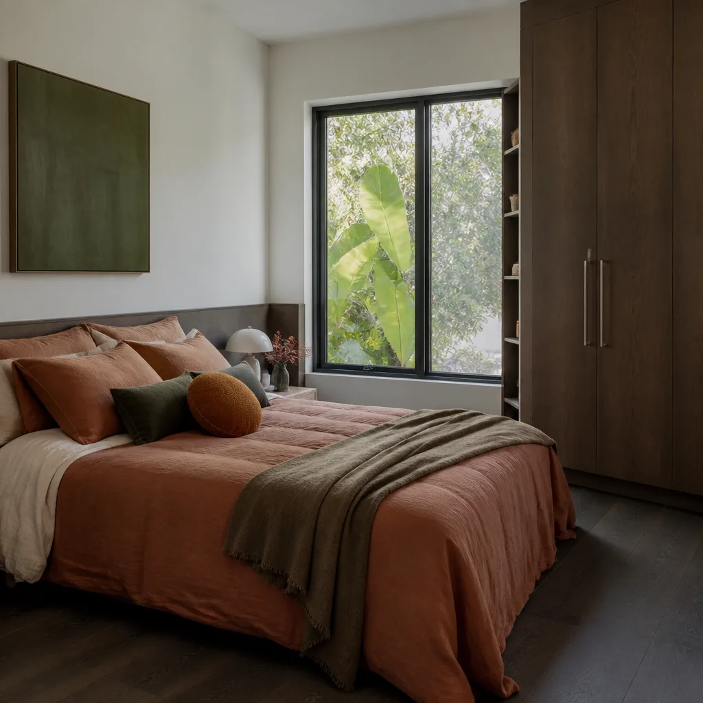 The bedroom inside a new ADU